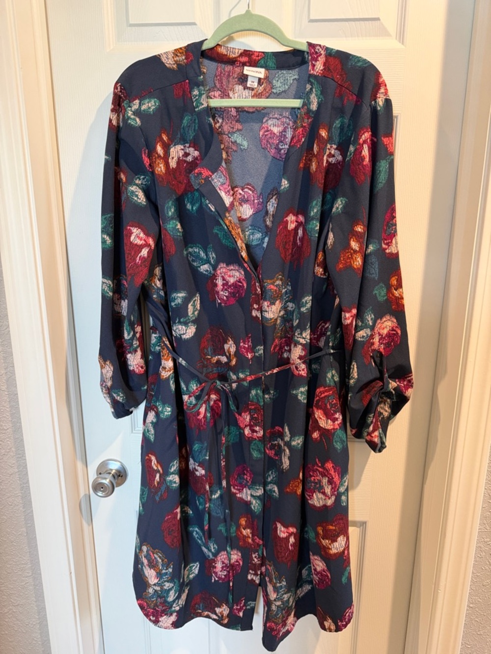 Merona Navy Floral Dress — 3X